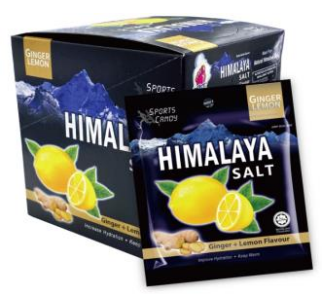 Himalaya Salt Ginger+Lemon Candy 15gx12